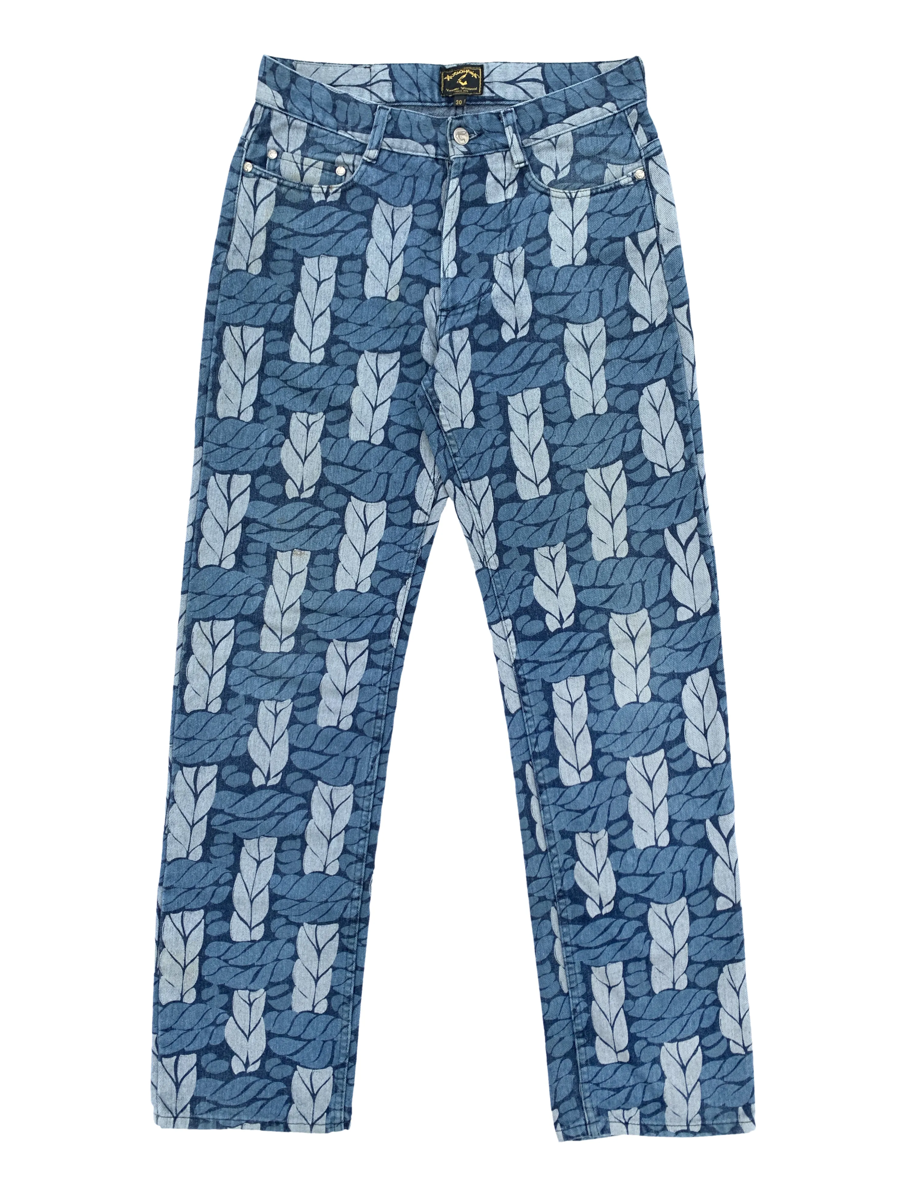 Rope Denim Jeans (Discharge print/ bleach)