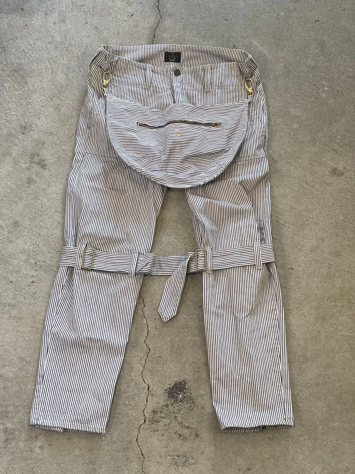 Vivienne Westwood Pinstripe Bondage Jeans
