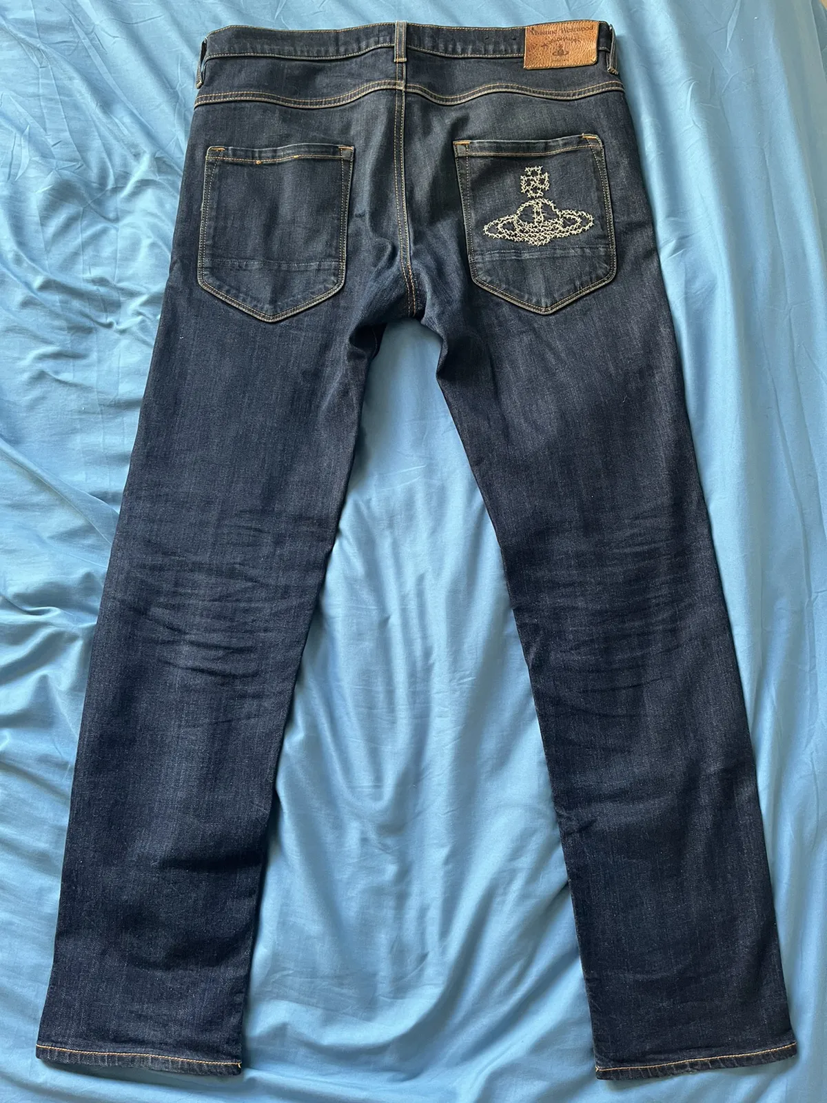 Vintage Vivienne Westwood stitched orb jeans