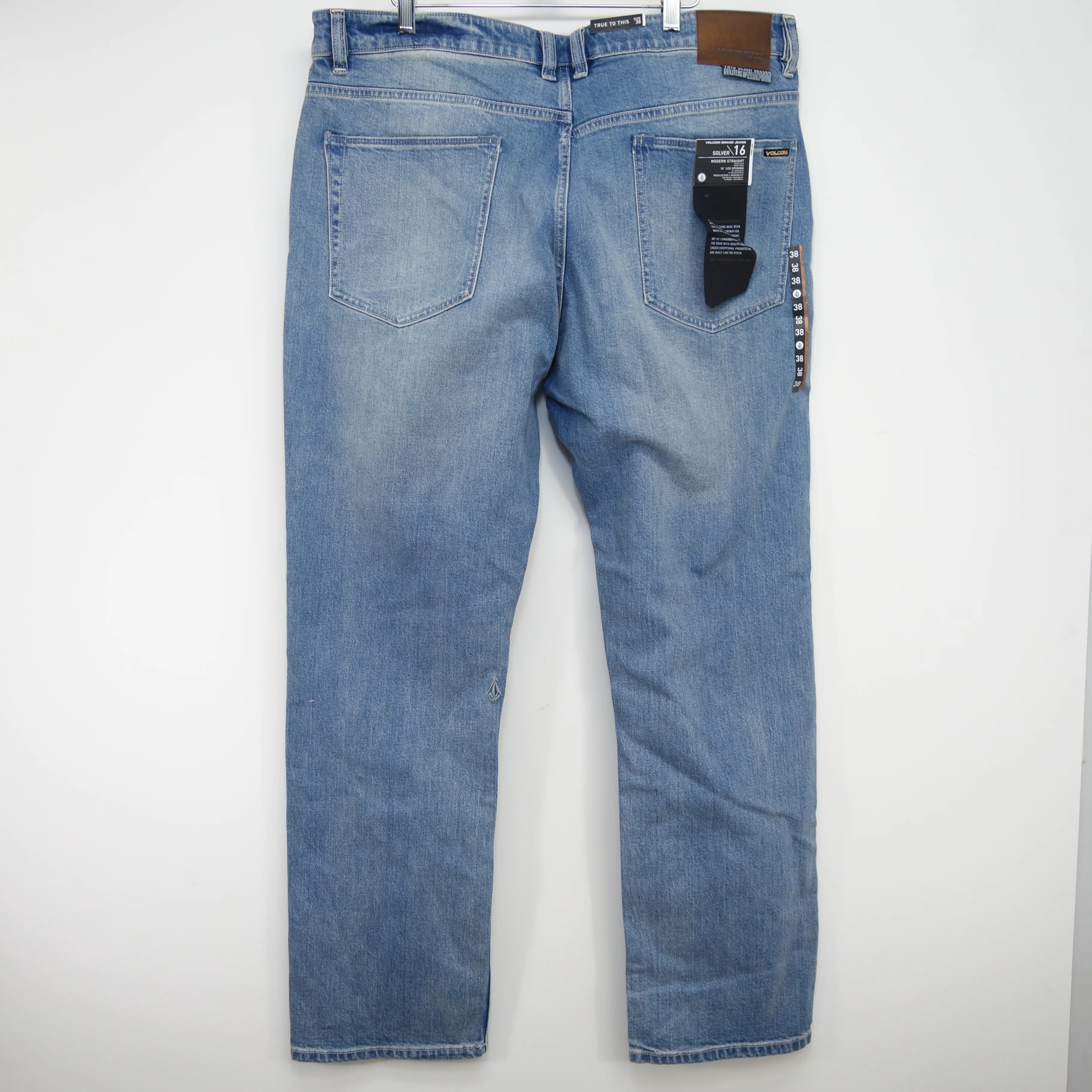 Modern Straight Skate Stretch Brand Denim Jeans 38 x 32