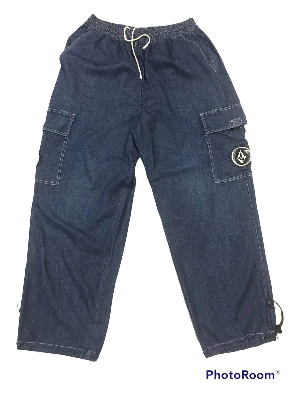 Volcom Skate Wear Drawstring Baggy Jeans