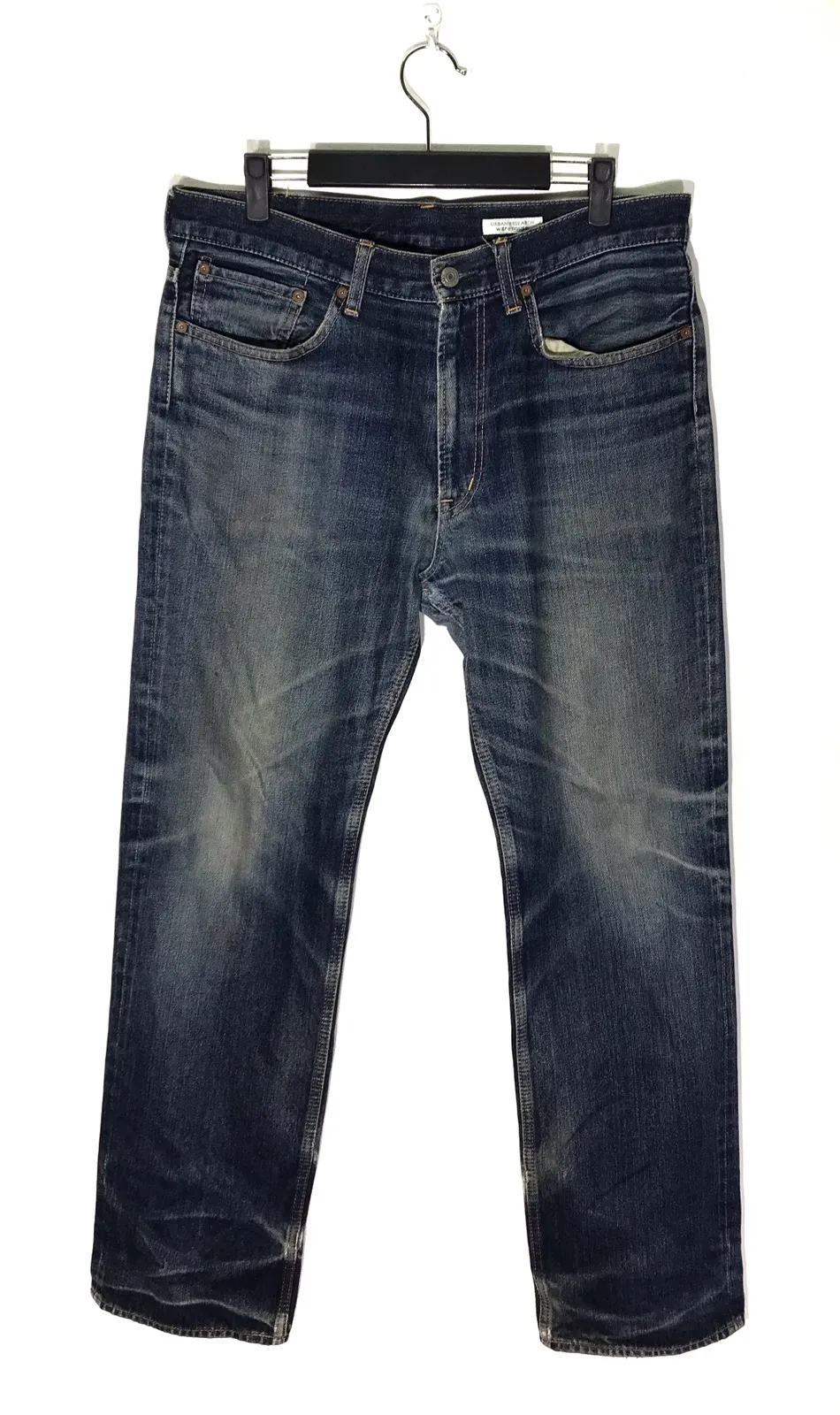 Urban Research Warehouse Distressed Faded Denim Jeans