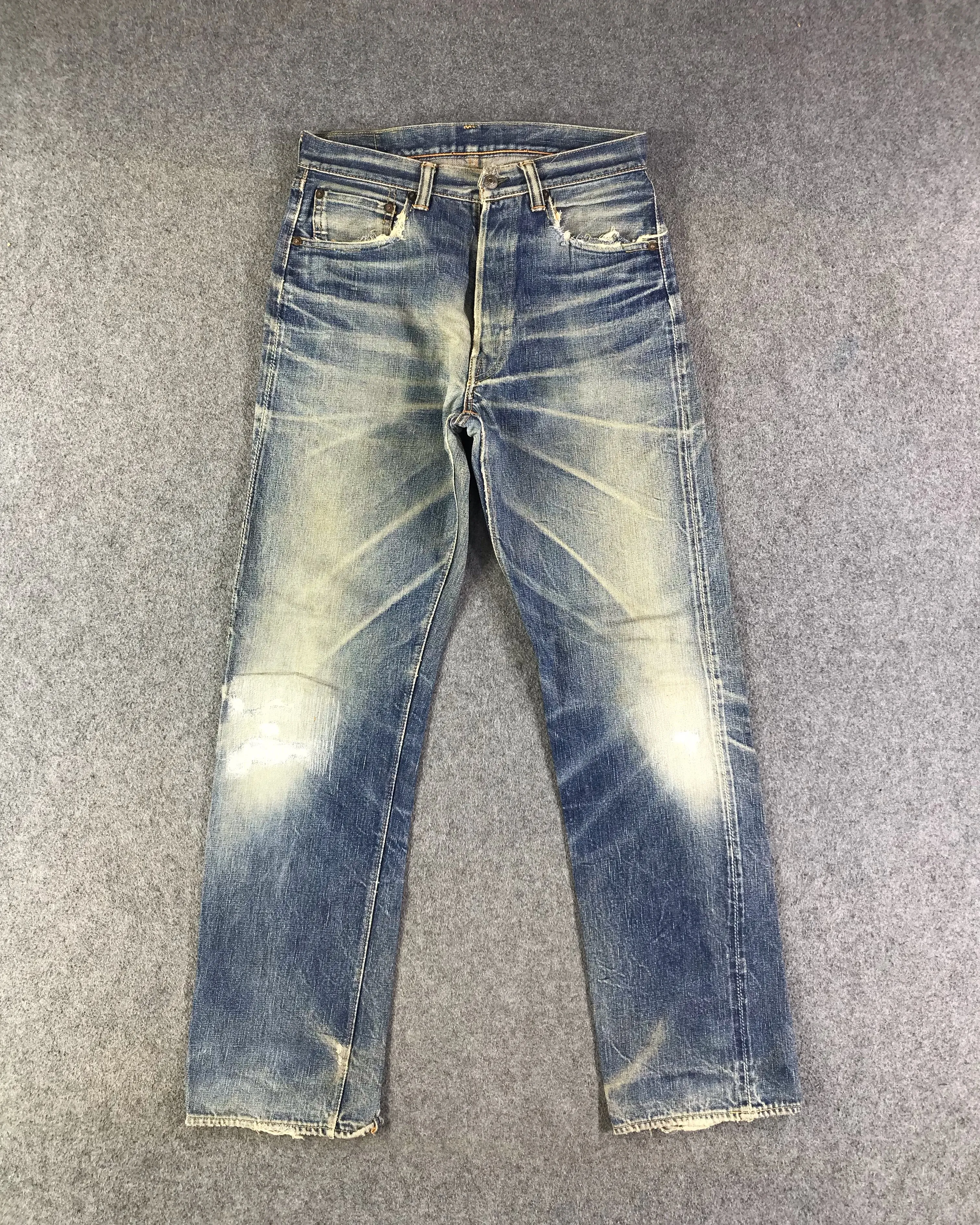 Warehouse Redline Jeans Rusty Faded Blue Denim -J2741