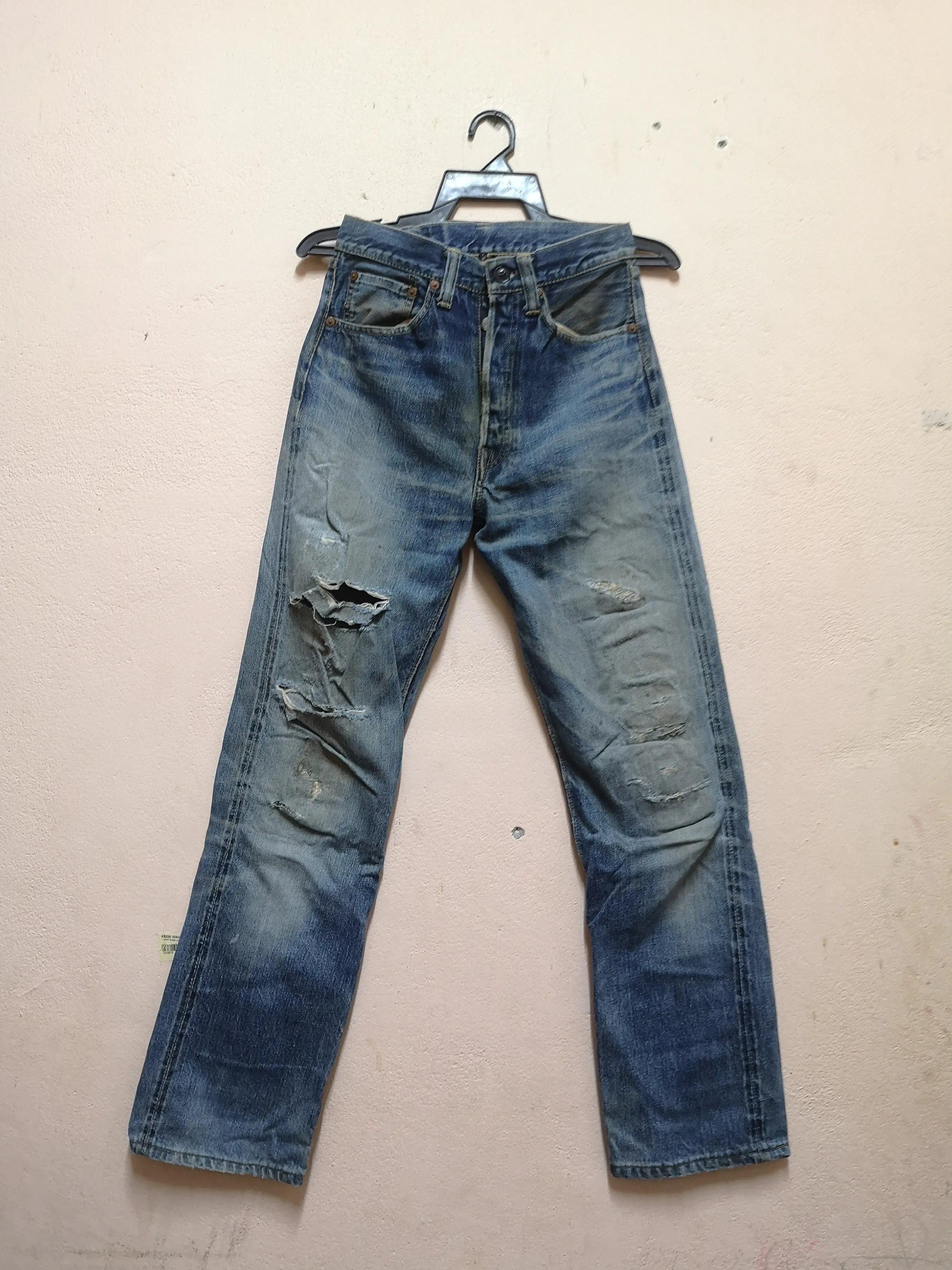 Vintage Distressed Selvedge Warehouse Jeans