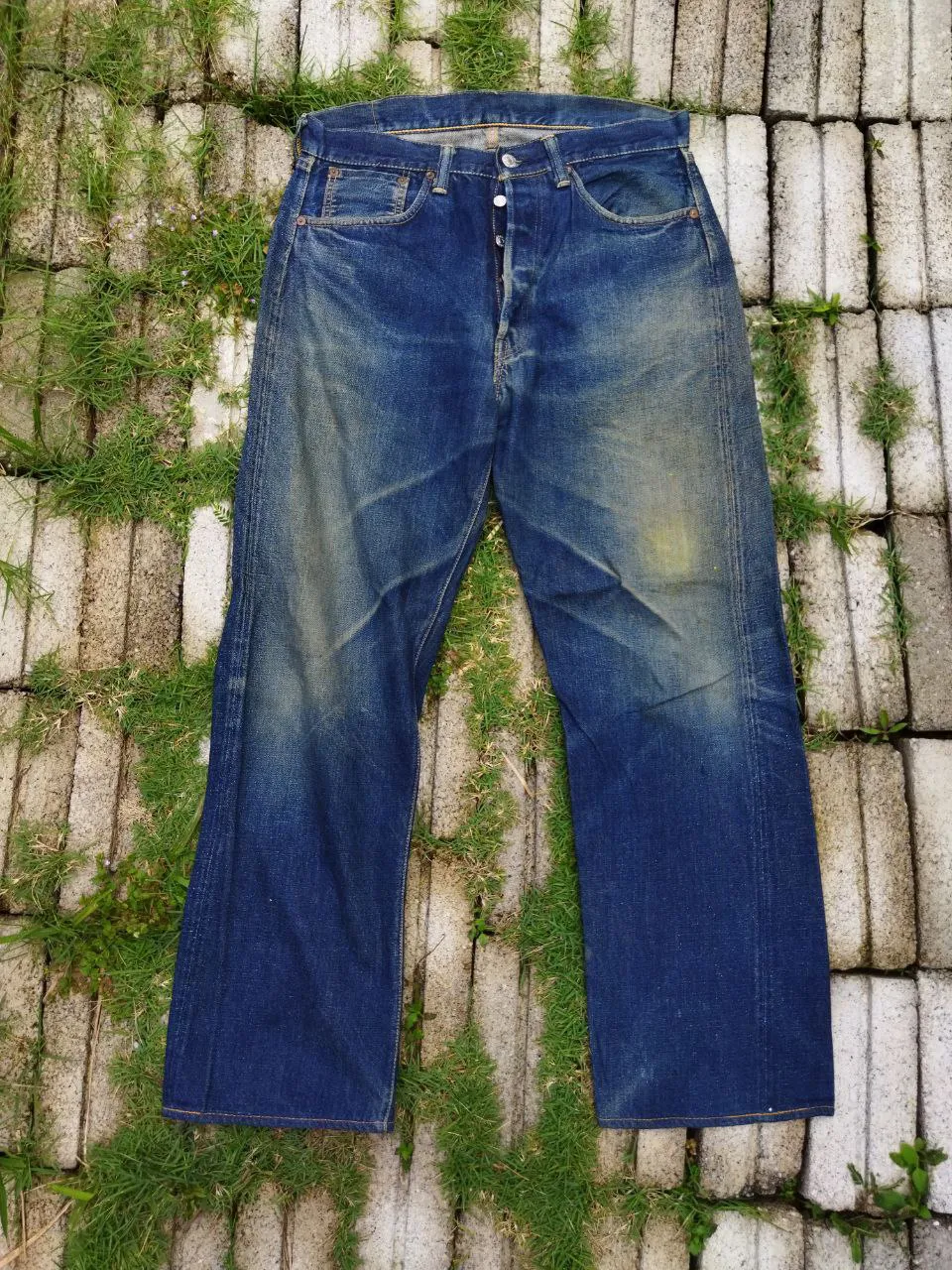 Rare🔥Vintage Warehouse Japan Selvedge Distressed Jeans