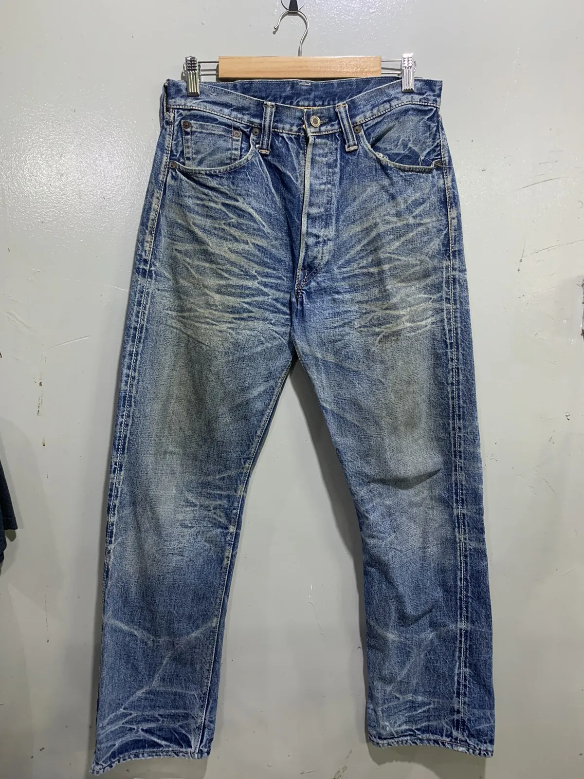 Distressed!!warehouse japan denim jeans selvedge