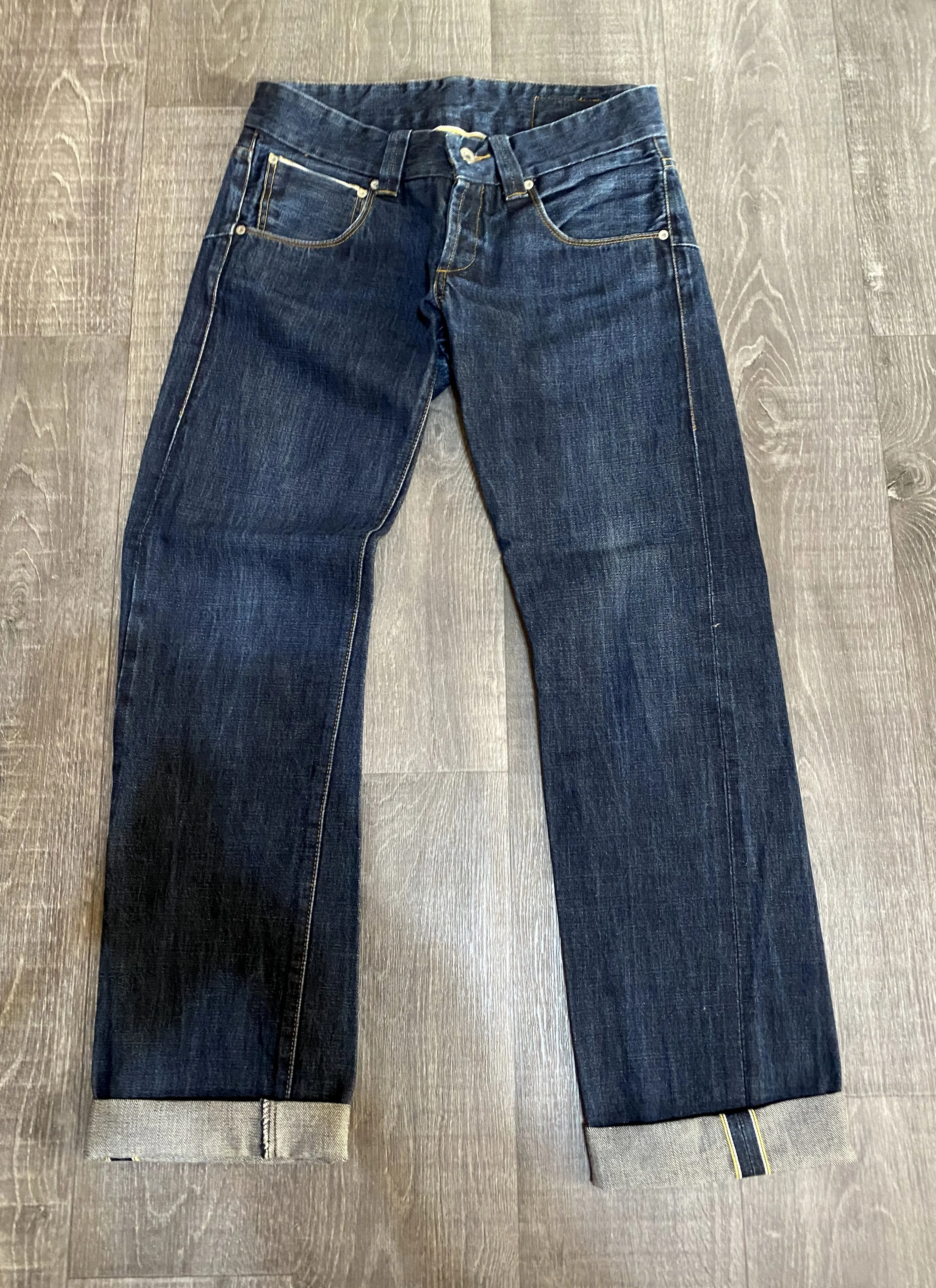 WeSC Yellow Selvedge Selvage Denim Jeans