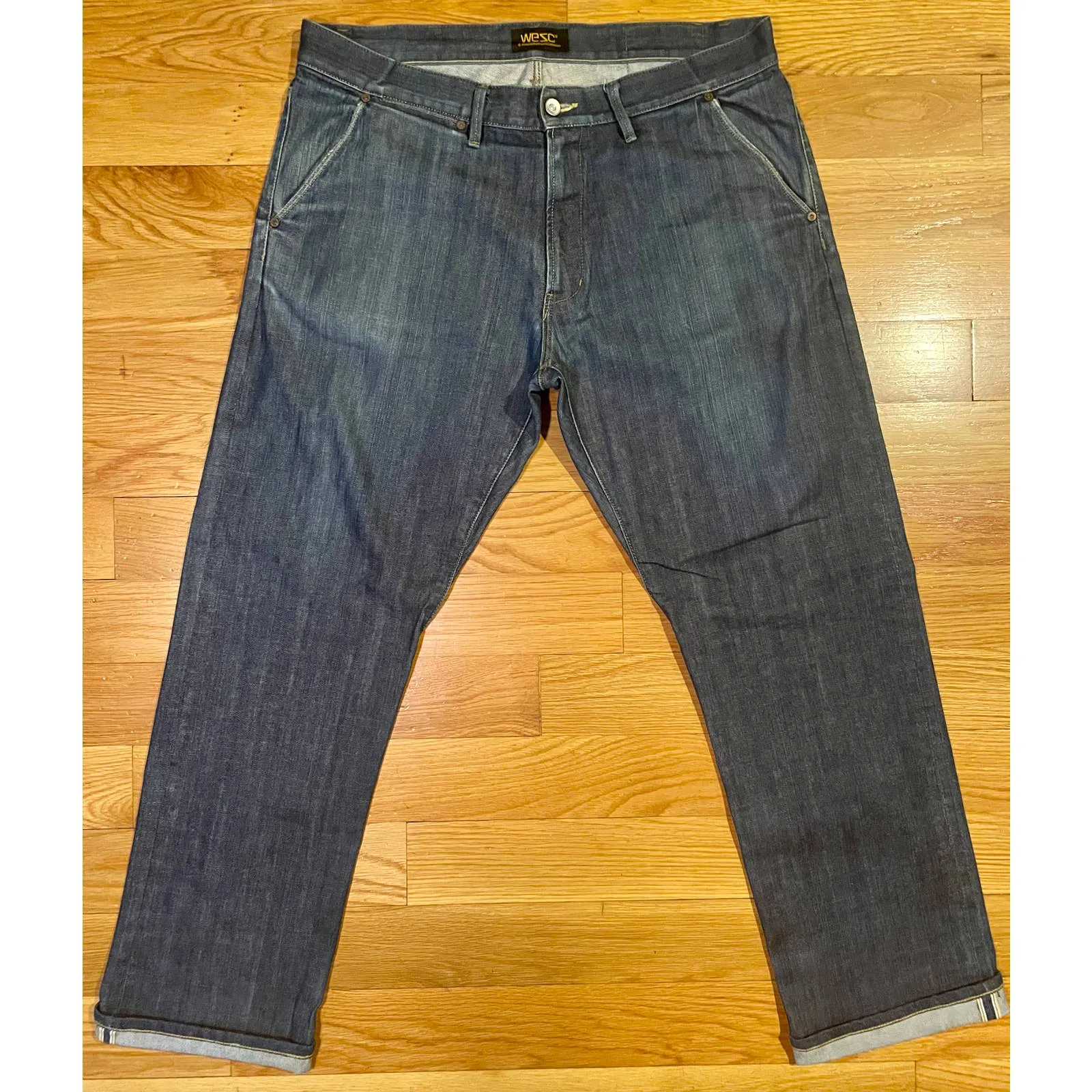 WESC Selvedge Denim Jeans Chino Pockets Vintage Rare Mens
