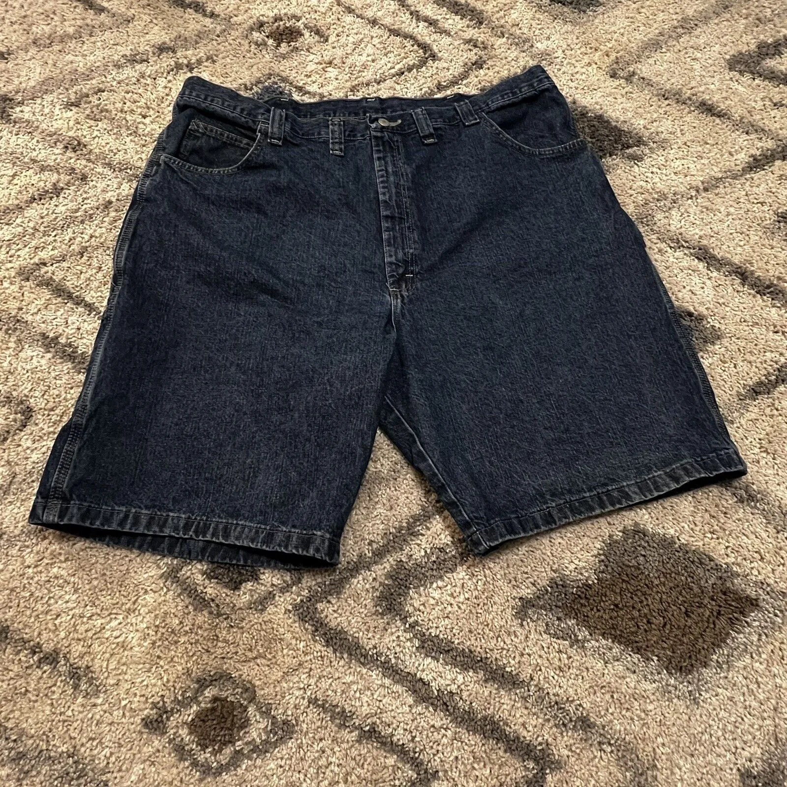 Wrangler Carpenter Jeans Shorts Men Size 44 Blue Denim