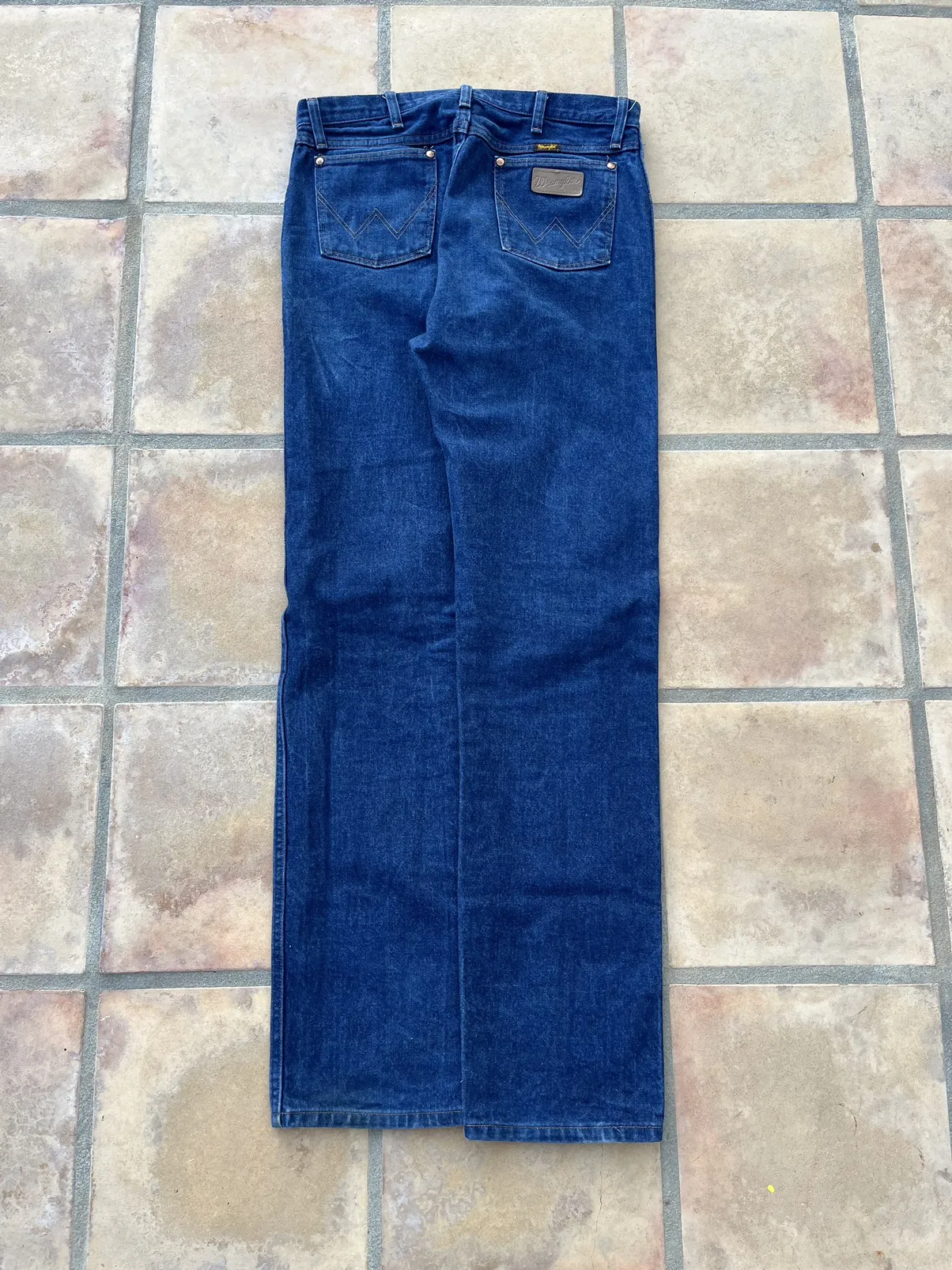 Wrangler 13MWZ Blue Denim Jeans Straight Cut