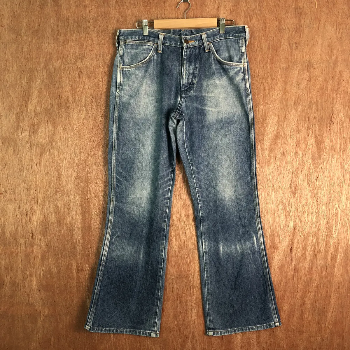 Wrangler Vintage Blue distressed Denim Pants #c201