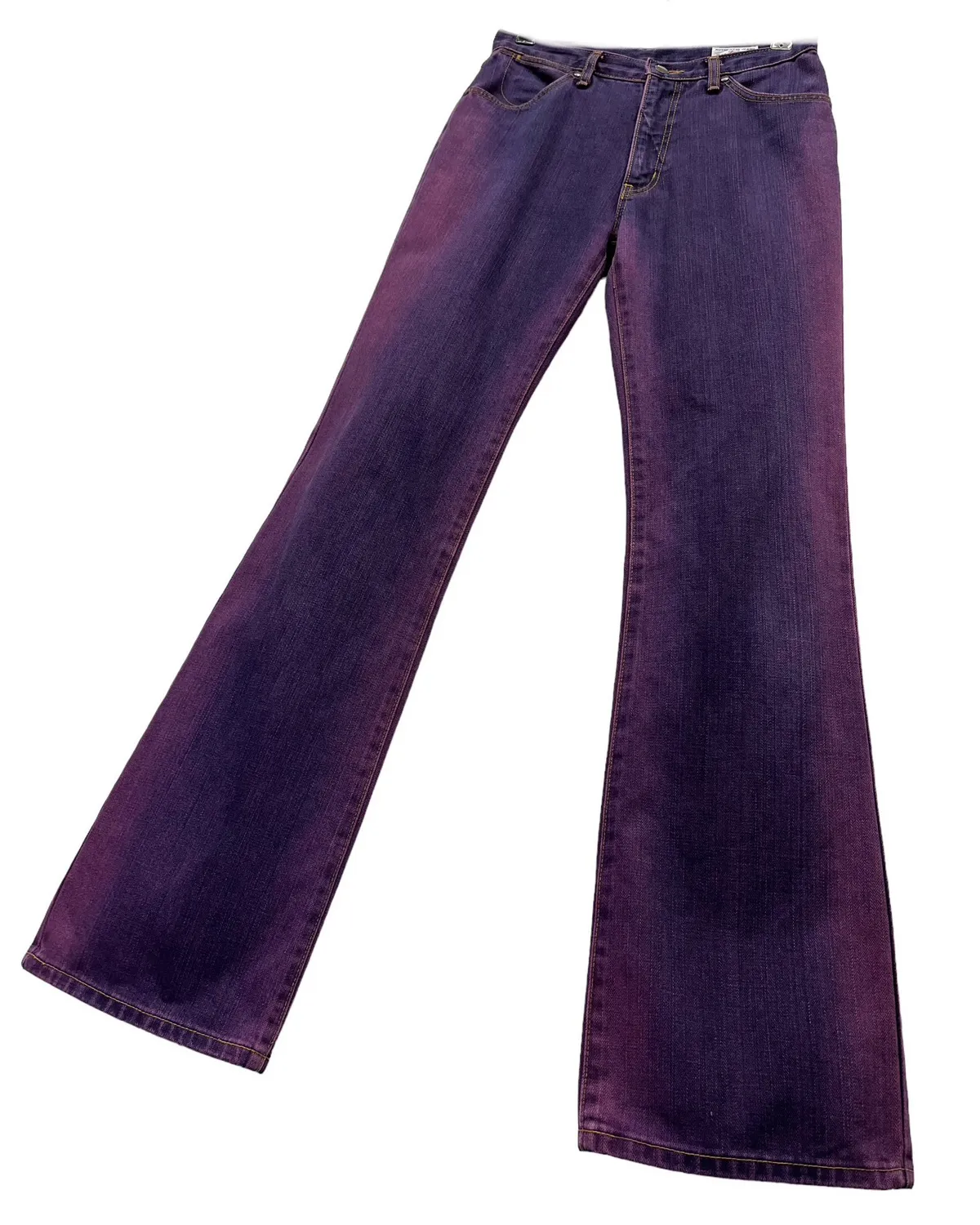 Indigo Purple Vintage Blue Bell High Waist Flare Denim Japan