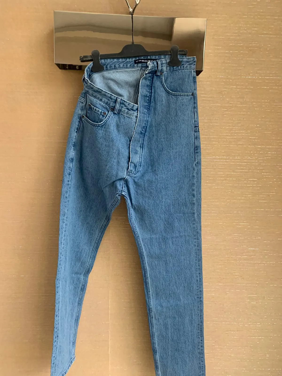Asymmetrical Denim in Indigo