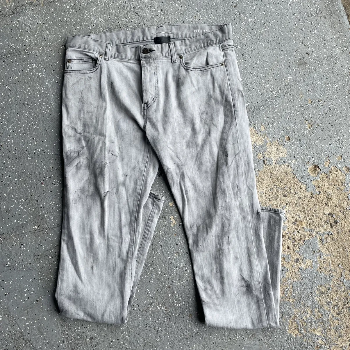 Grey Black YSL Denim