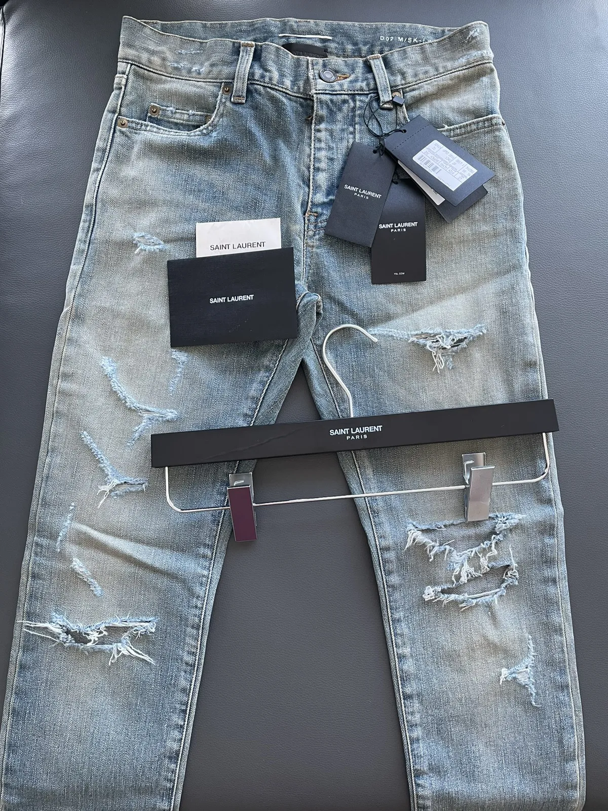 Sold Extremely Rare Brand NEW Runway Hedi Trash Crash Denim