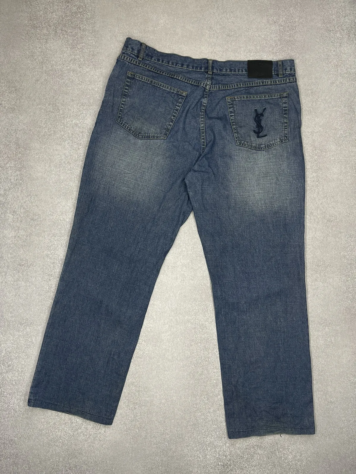 Vintage Yves Saint Laurent Jeans Denim Mens Luxury Pants