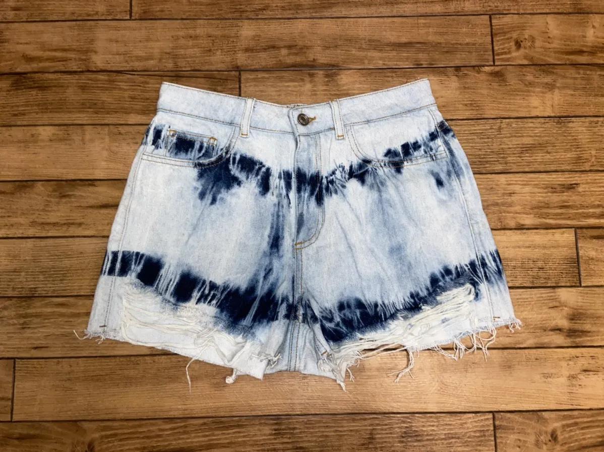 ZARA Distressed Denim Shorts