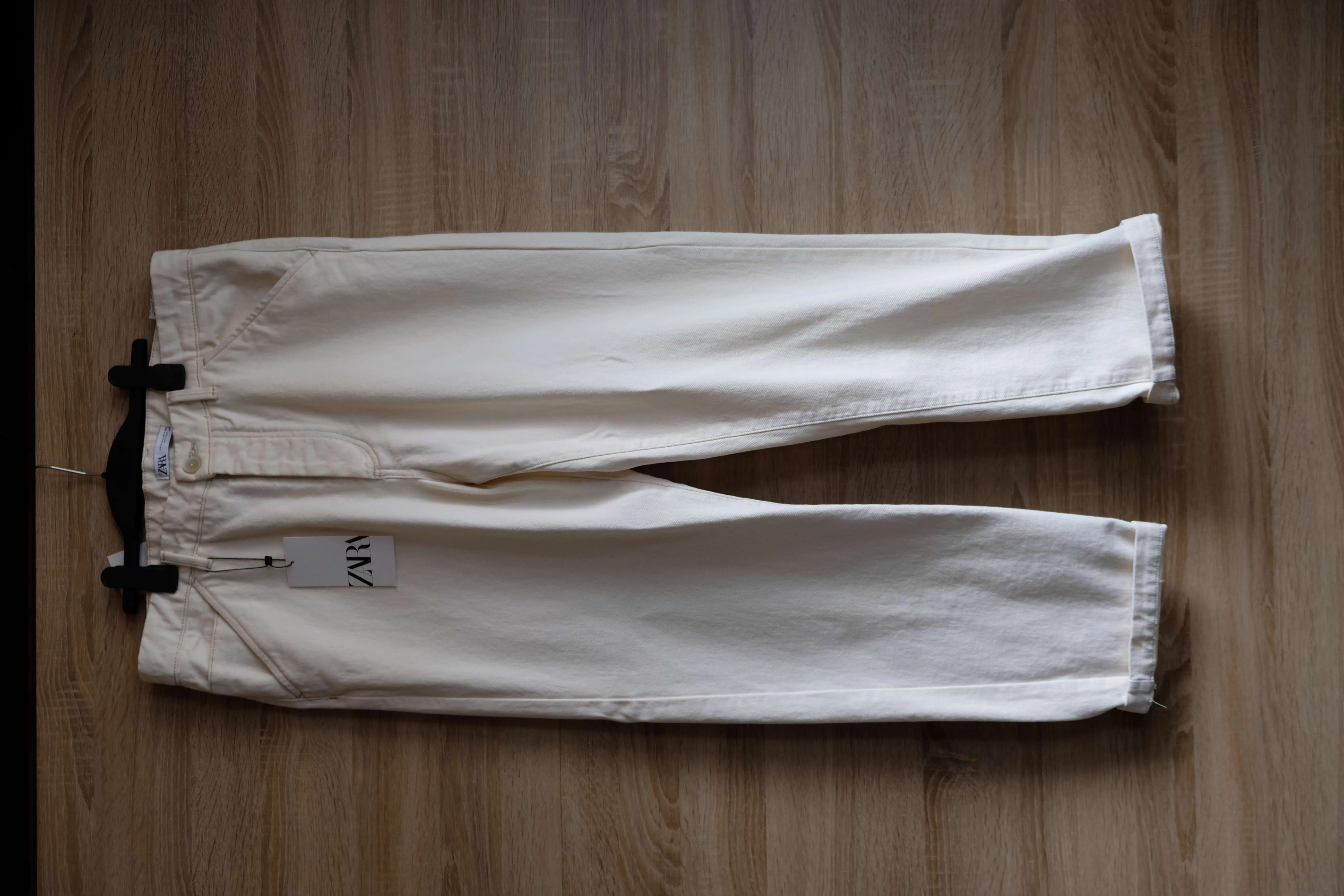 Beige casual denim Zara Pants