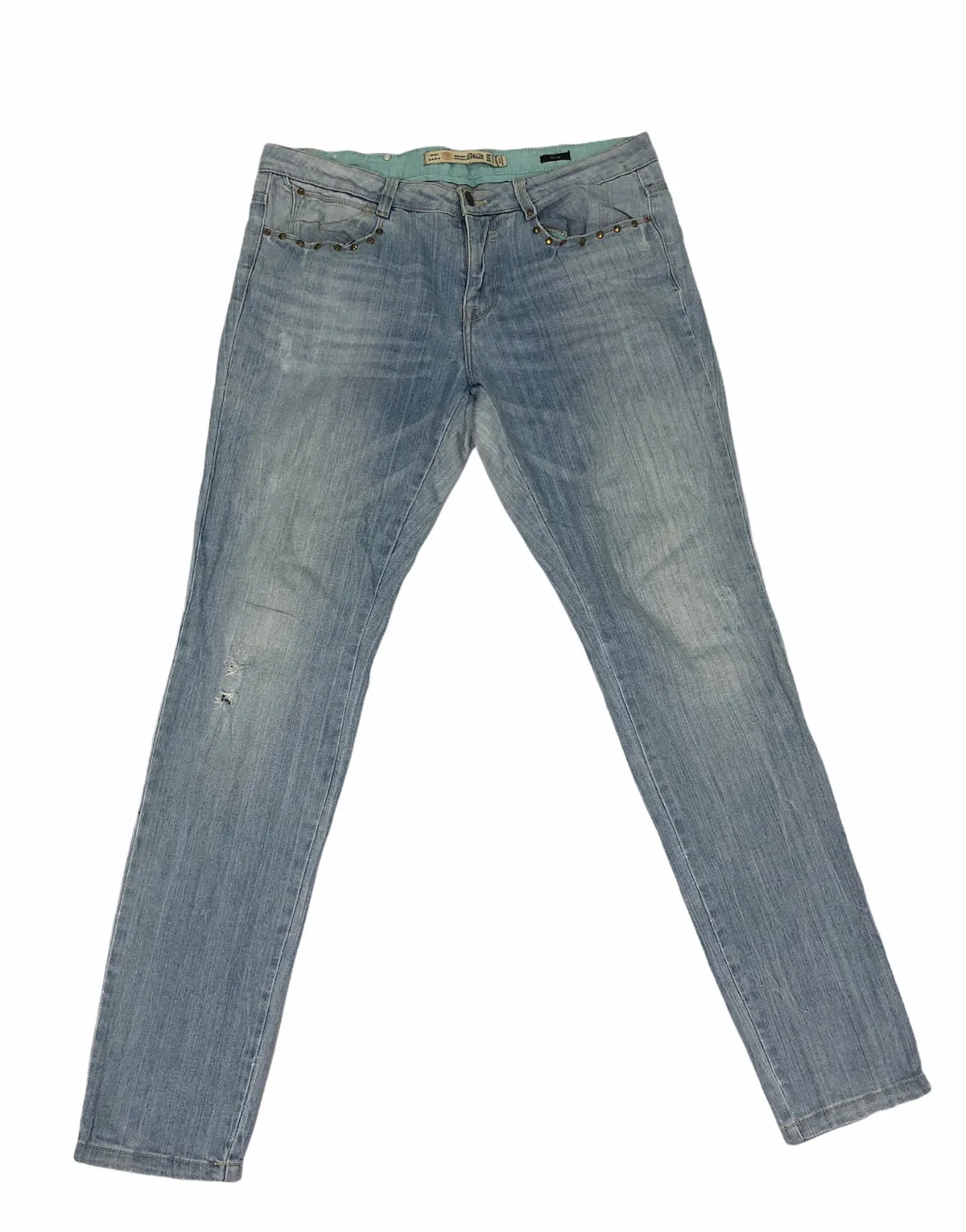 MMXII TRF Zara Premium Wash Slim Fit Distressed Denim Jeans