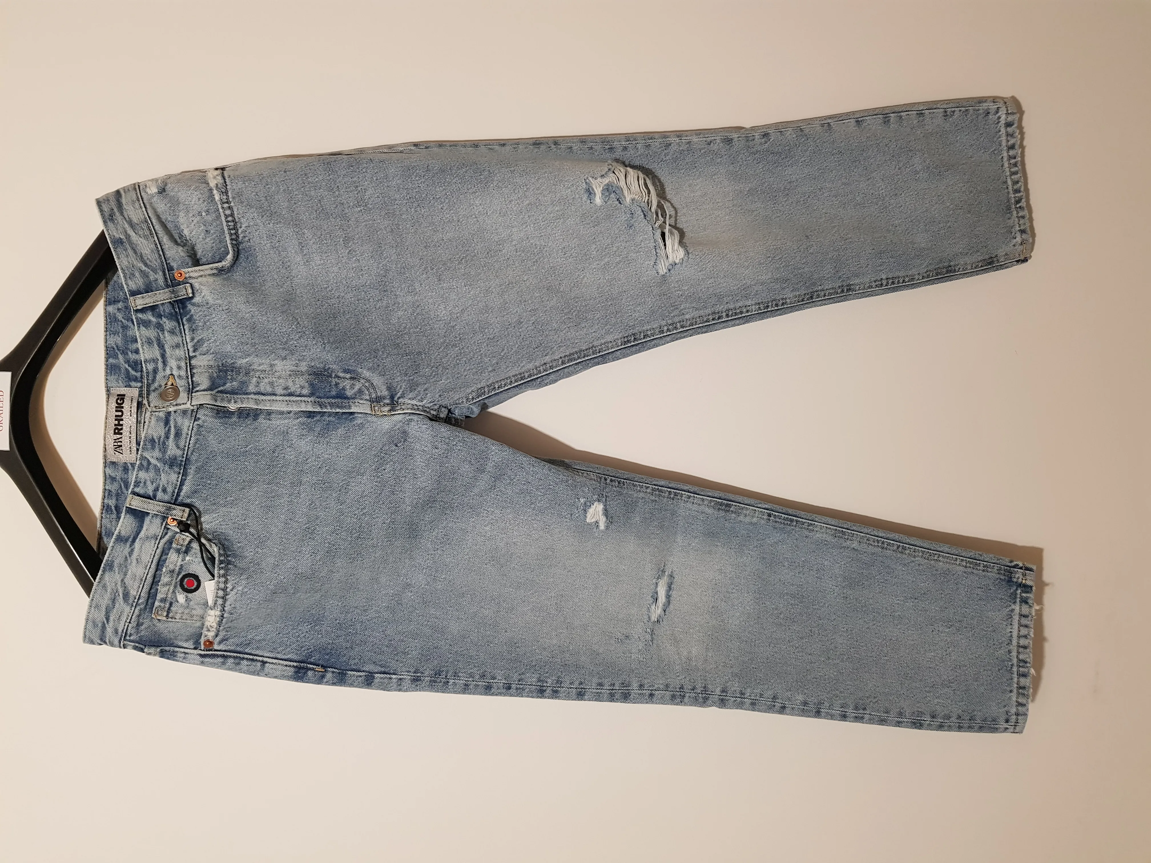 Vintage Straight Fit Denim Jeans Rhude x Zara Rhuigi