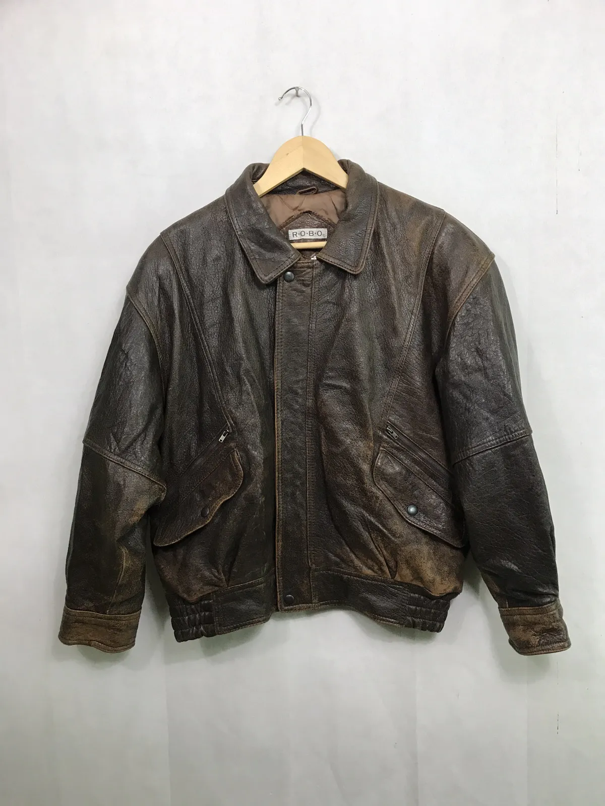 ROBO LEATHER JACKET BAHRON LTD MATERIAL IN FRANCE