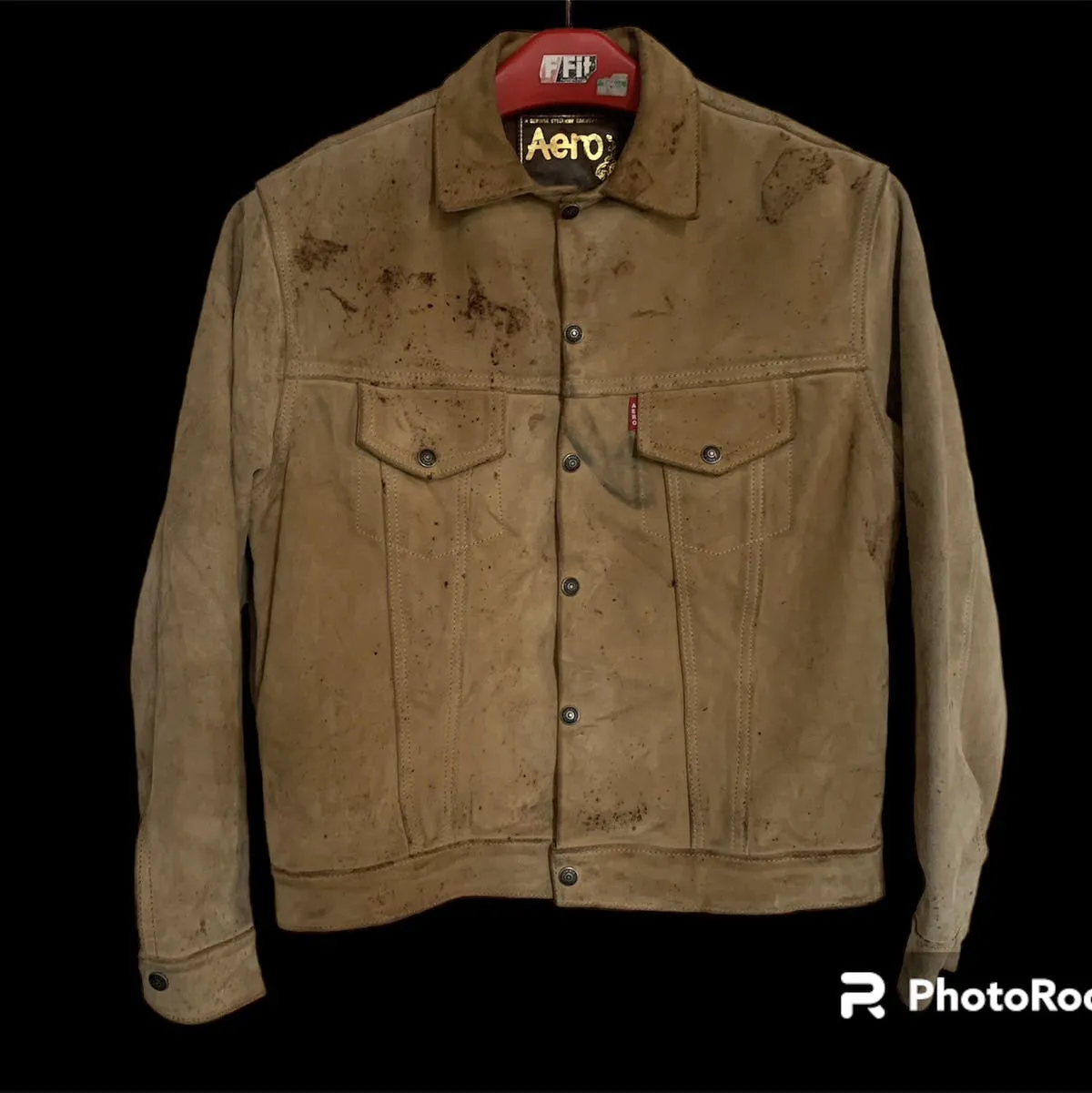 80s GENUINE AERO SUEDE LEATHER STEERHIDE GARMENT
