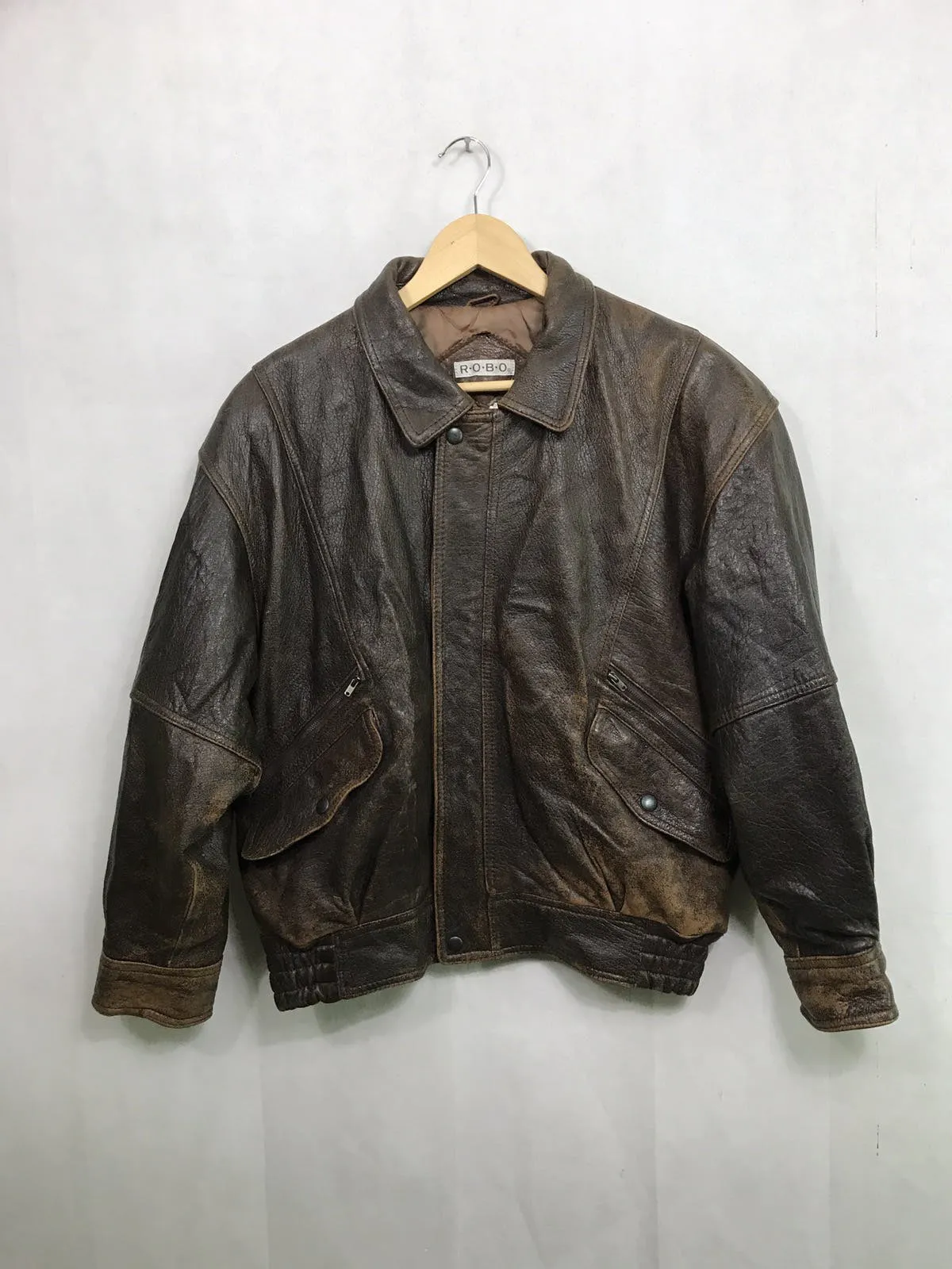 ROBO LEATHER JACKET BAHRON LTD MATERIAL IN FRANCE