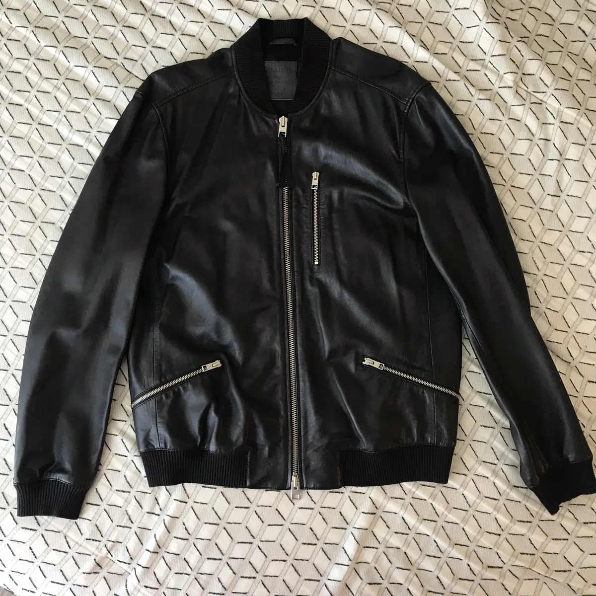 ALLSAINTS Utility Leather Bomber