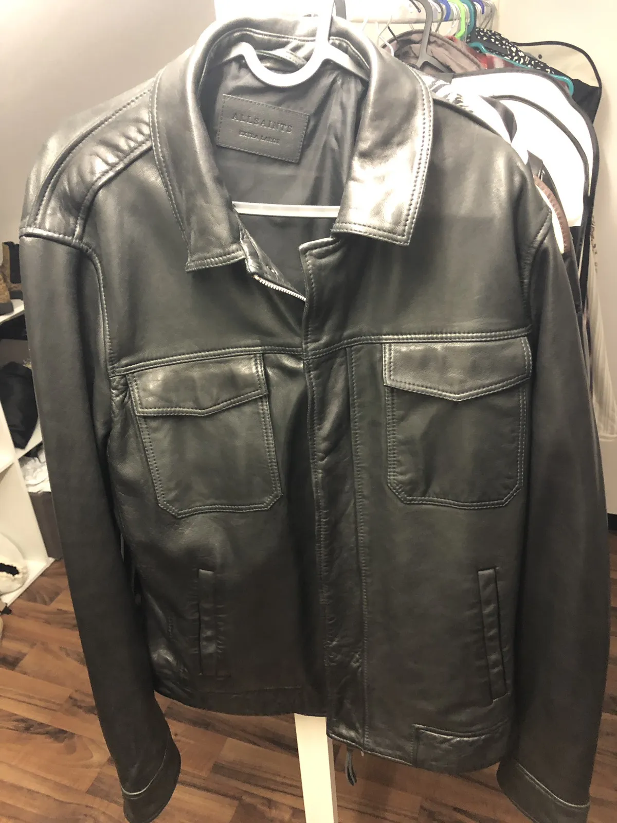 Leather jacket All Saints