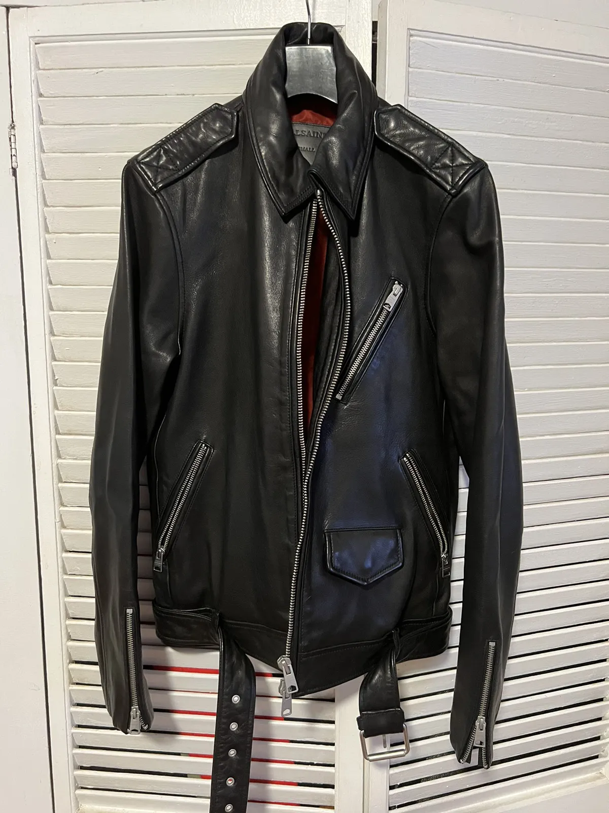 AllSaints ‘ Monza Biker’ leather jacket