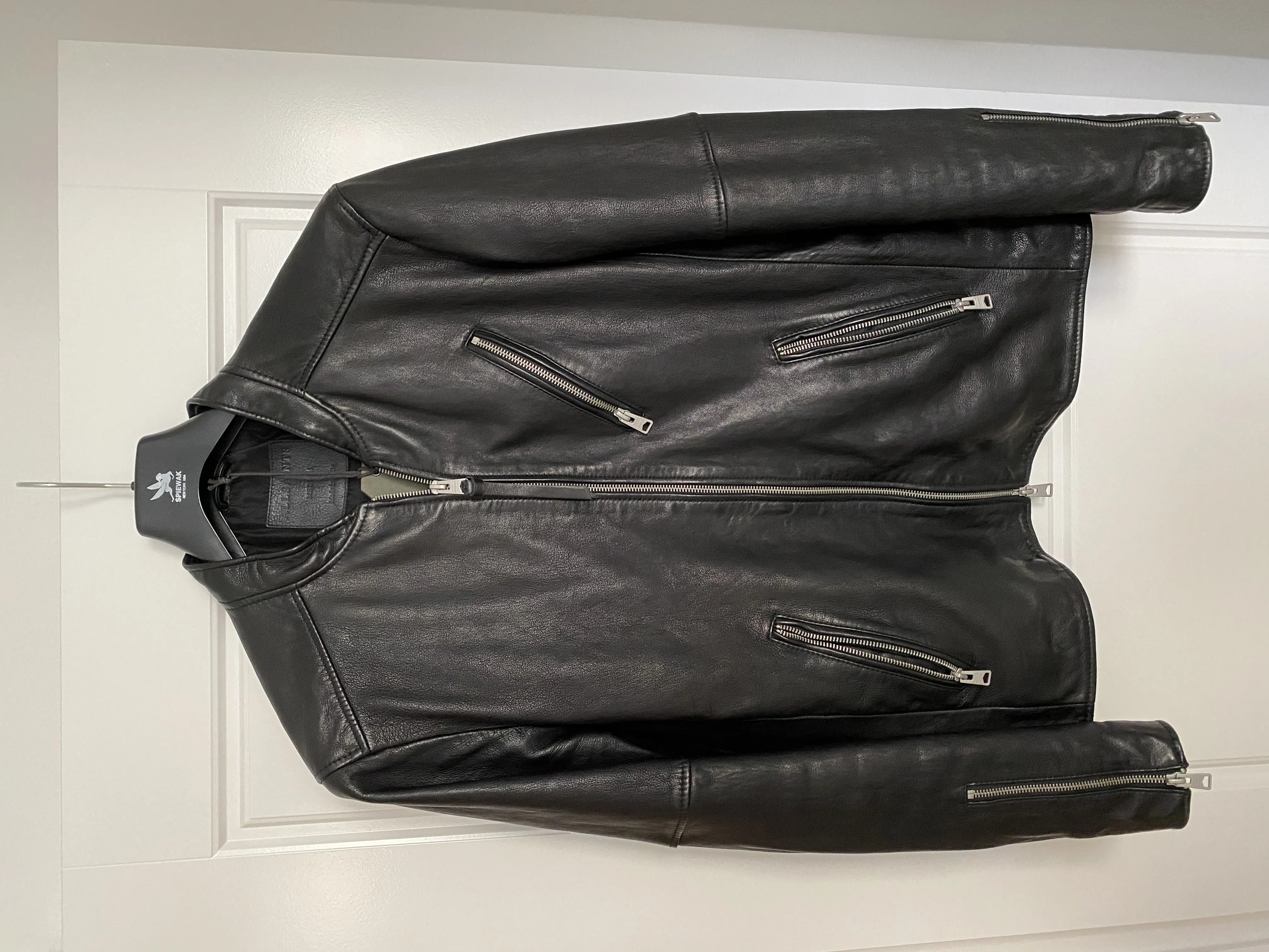 Allsaints Holbrooke Leather Jacket Size M
