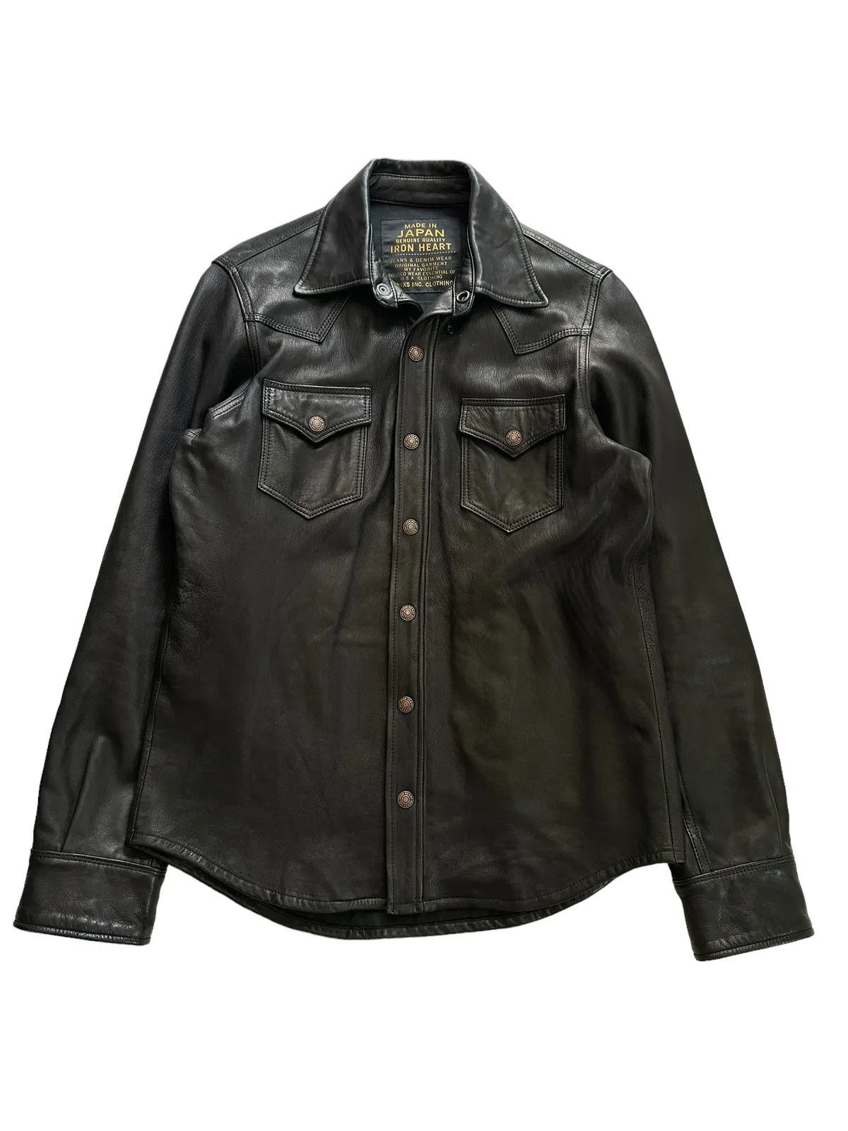 Sz36 Custom Japanese Deer Skin Snap Jacket Shirt