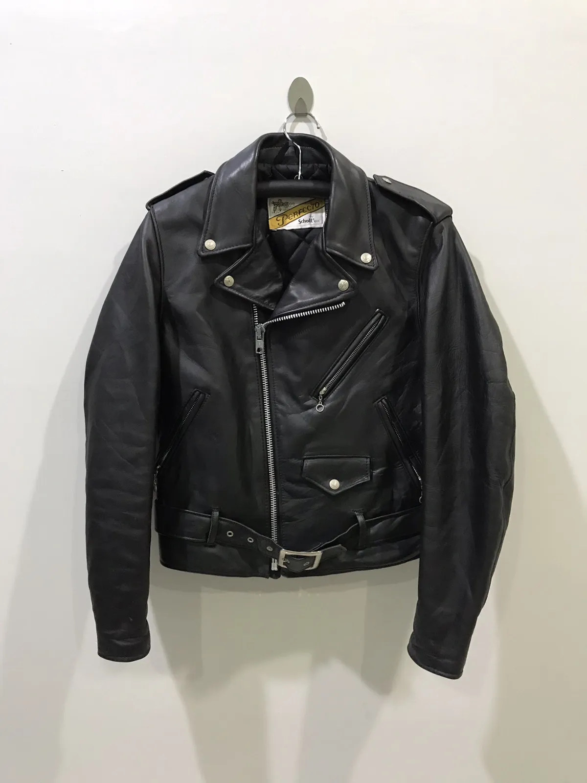 Vintage 80s Schott NYC PERFECTO 618 Steerhide Biker Jacket