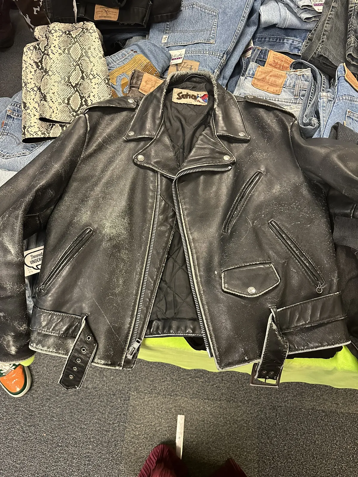 1980’s Schott Perfecto vintage leather motorcycle jacket
