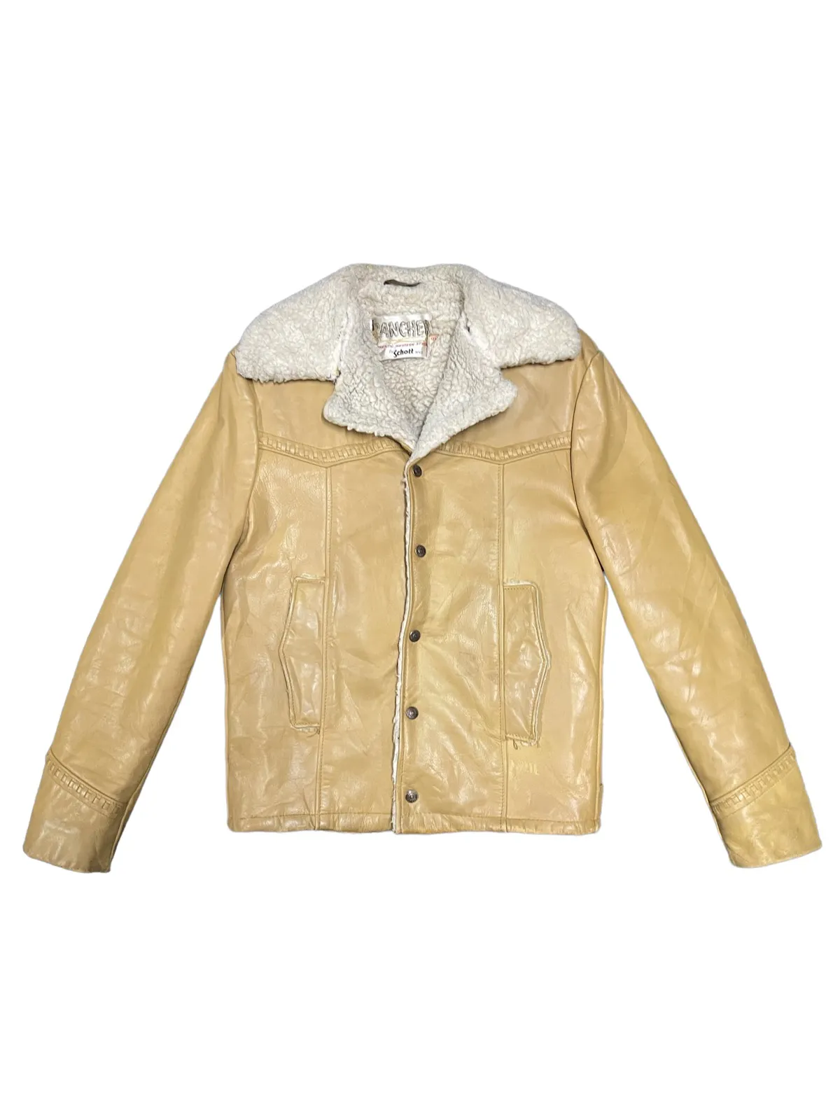 Vintage Schott Rancher Sherpa Lined Western Style Jacket