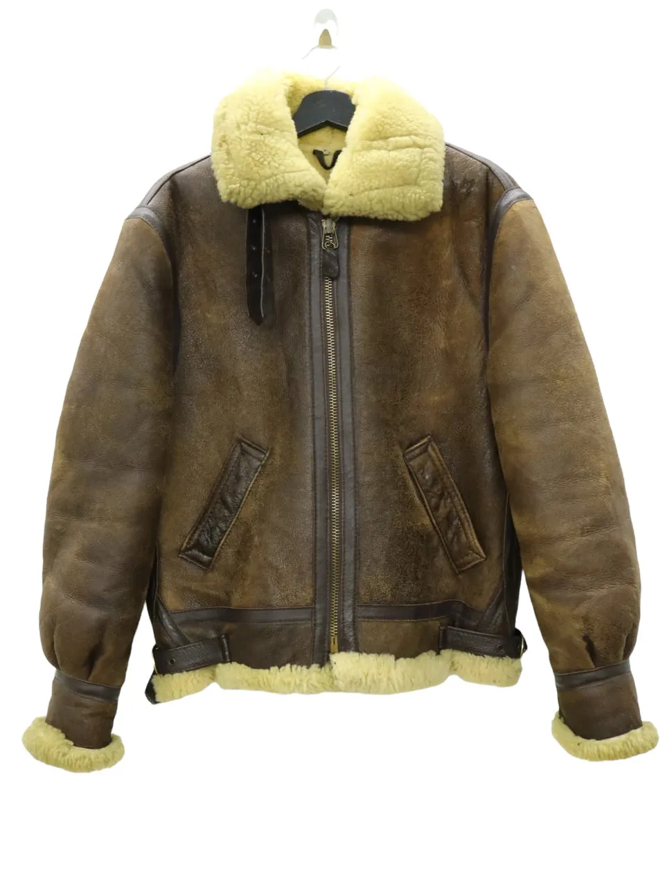 SCHOTT TYPE B-3 SHEARLING LEATHER USAAF FLIGHT BOMBER JKT