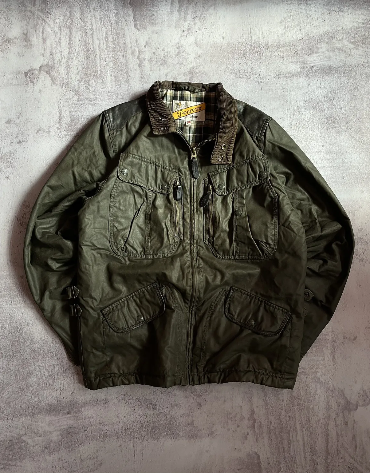 Vintage Schott Perfecto Multipocket Leather Wax Biker Jacket