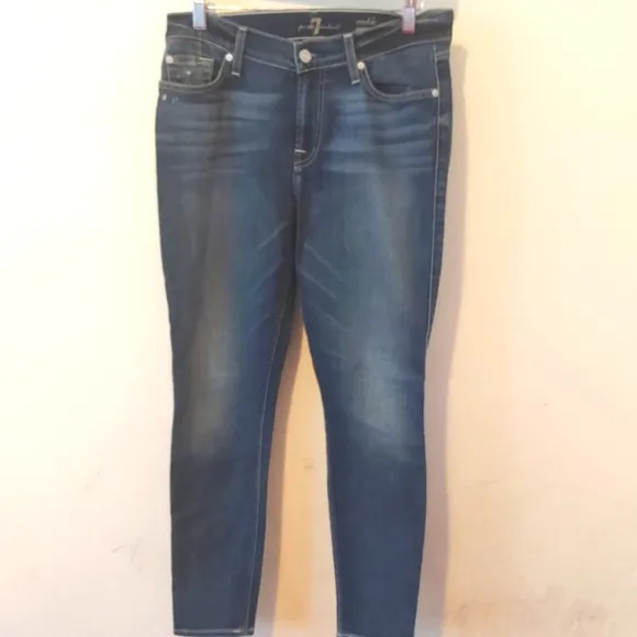 7 FOR ALL MANKIND | Women's Gwenevere Jeans Blue Size 28