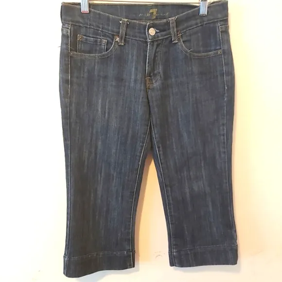 7 FOR ALL MANKIND | Women's Capri Jeans Blue Size 28