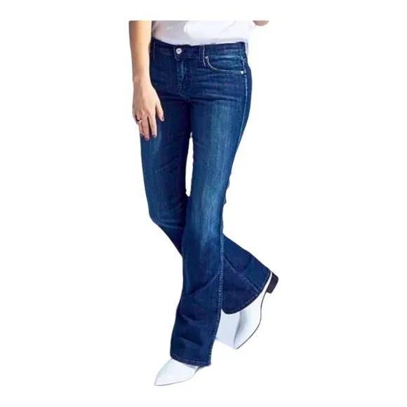 7 For All Mankind Bootcut Jeans Dark Wash Blue Size 25x32