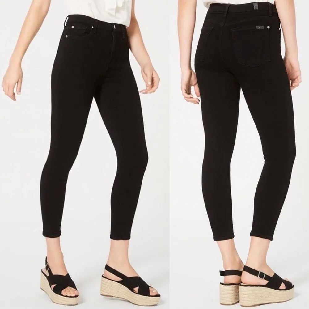 7 For All Mankind Jeans 28 Aubrey Super High Waist Skinny Wa