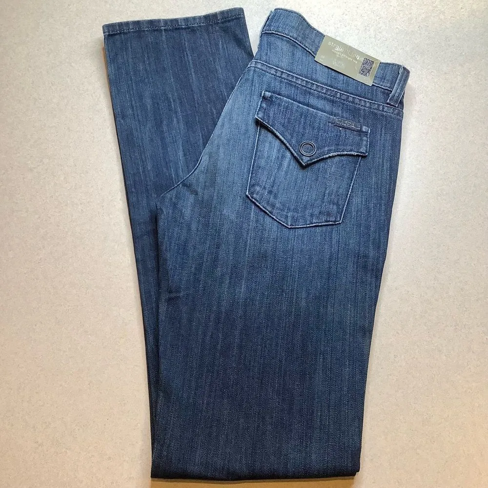 7 For All Mankind Jeans 28X34 Straight In Montclare Flap Poc