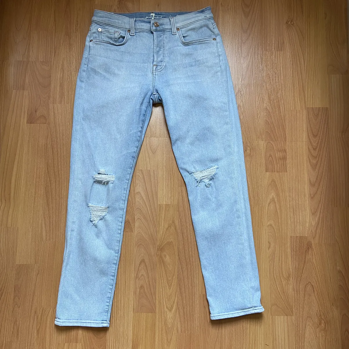7 For All Mankind Josefina Skinny Boyfriend Jeans Size 27