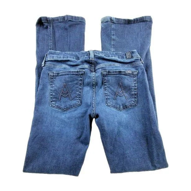7 for all Mankind Womens Jeans Size 28 Boot Cut Low Rise