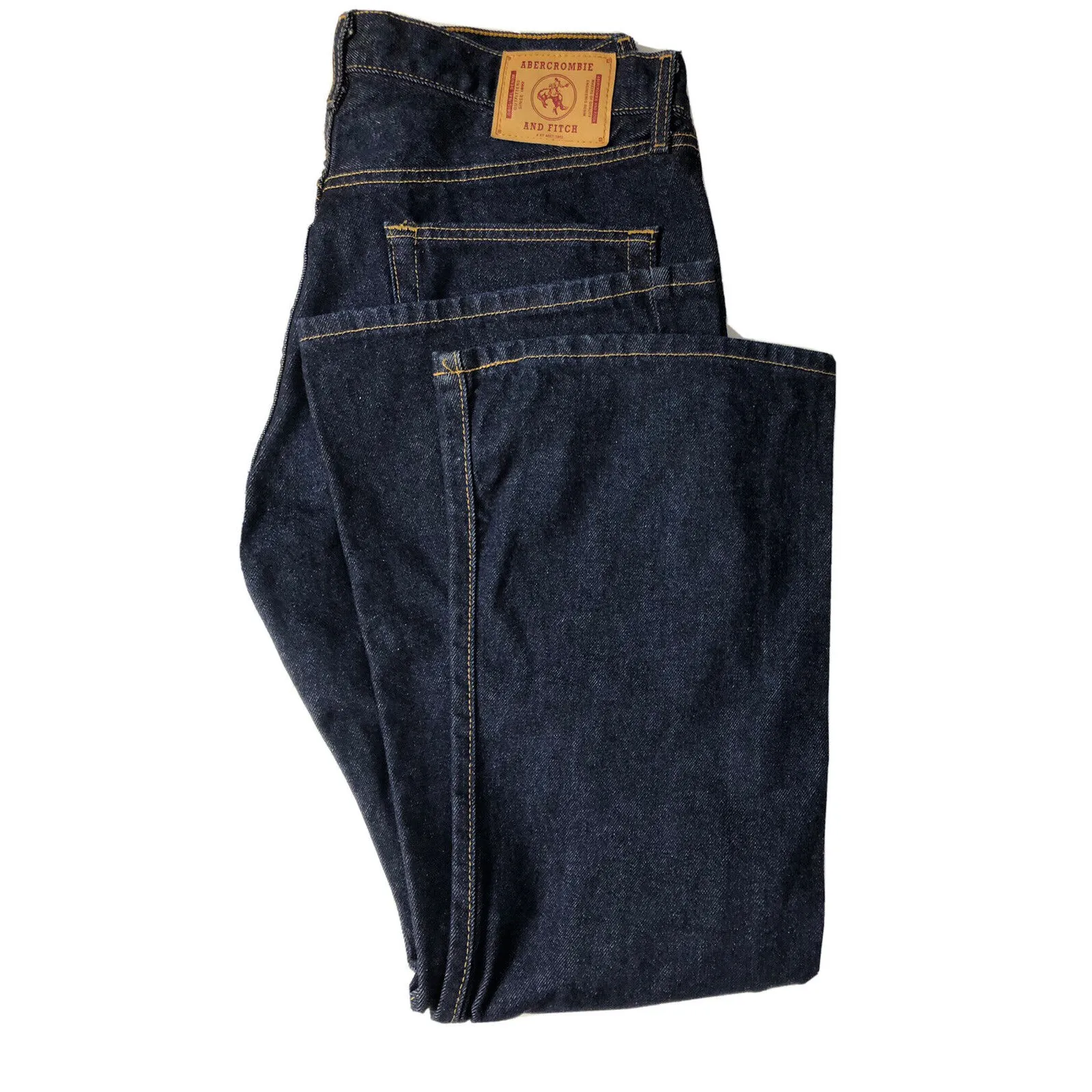 Abercrombie And Fitch Woman Sz 14 33X31 Blue Denim Jeans Boy