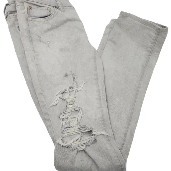 ABERCROMBIE & FITCH | Stretch Distressed Jeans