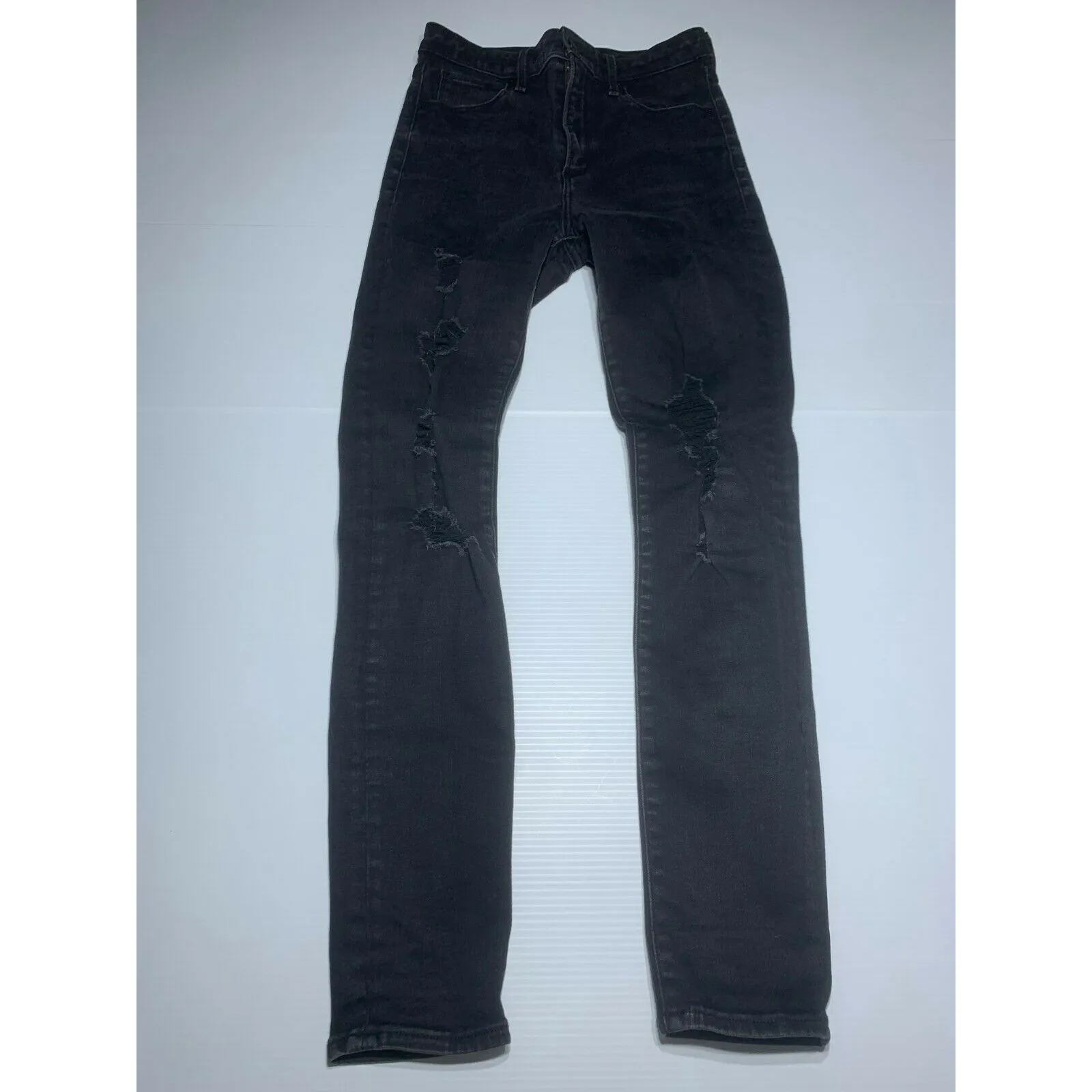 Womens Black Abercrombie & Fitch Stretchy High Rise Skinny Jeans Size 2 P5