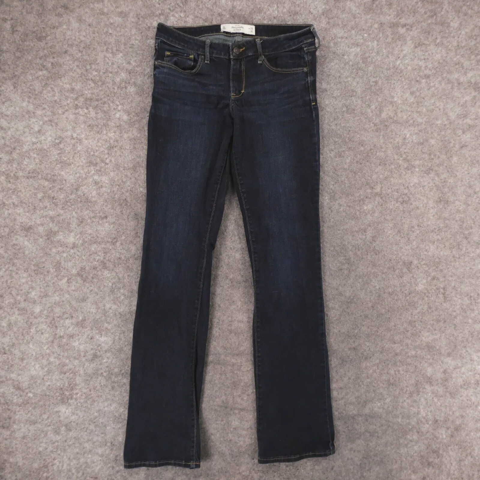 Abercrombie Fitch Jeans Women 6L Stretch Mid Rise Boot Cut Dark Wash Ladies