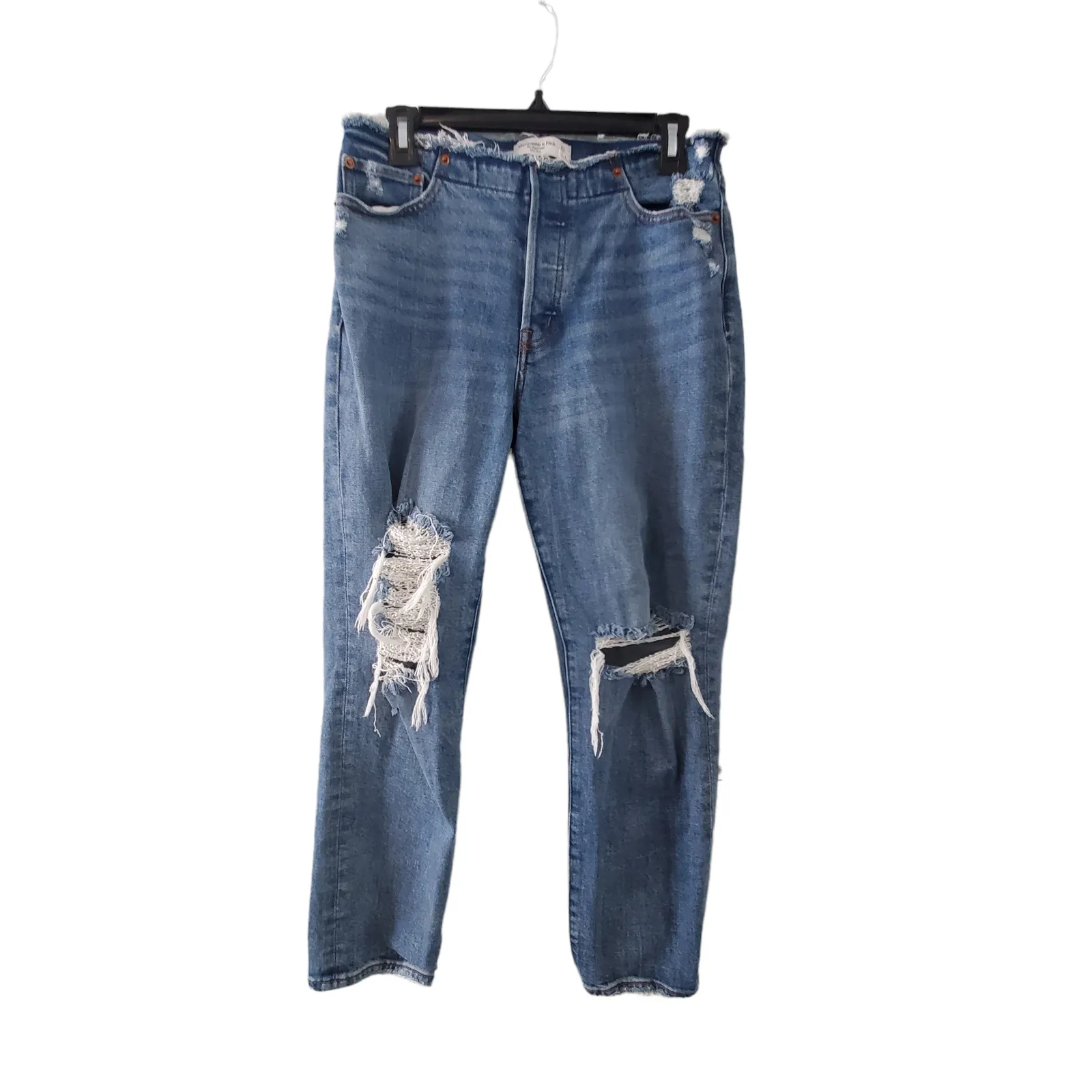 Abercrombie & Fitch jeans 27/4 the boyfriend mid rise buttonfly distressed