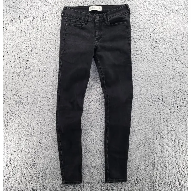 Abercrombie & Fitch Women's Super Skinny Jeans Black Size 4
